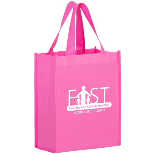 Breast Cancer Awareness Pink Recession Buster Non-Woven Tote Bag (8"x4"x10") - Screen Print